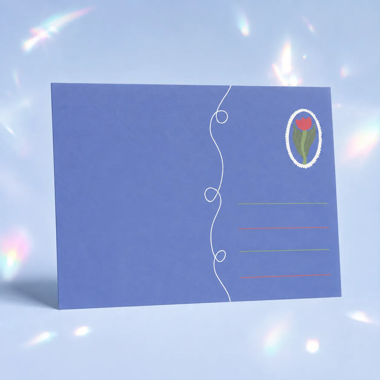Rückseite der whimsical summer Postkarte
