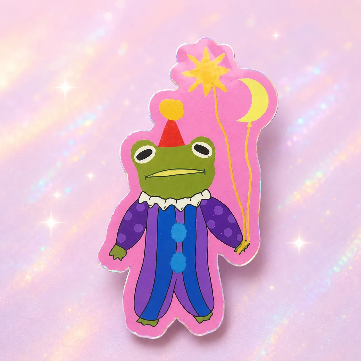 Sticker Zirkusfrosch im Doppelpack