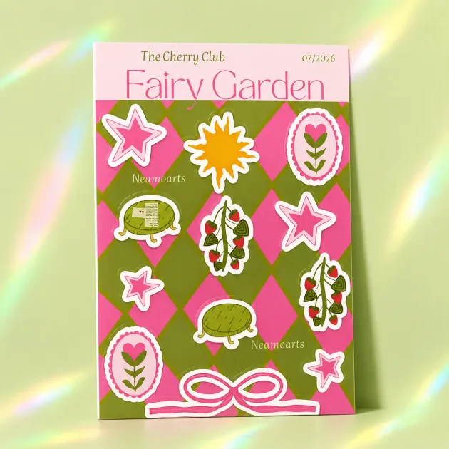 Sticker Sheet „Fairy Garden“ von Neamo Arts