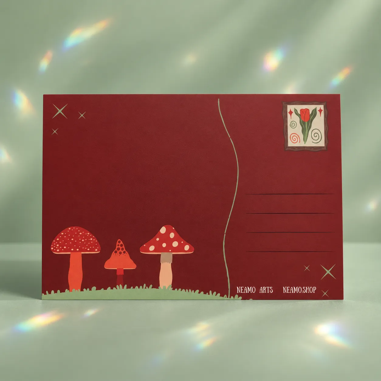 Mushroom Season Postkarte, Rückseite